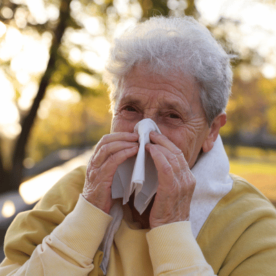 Flu Season - old person flu